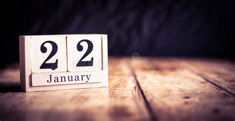 January 22nd 22 January Twenty Second Of January Calendar Month