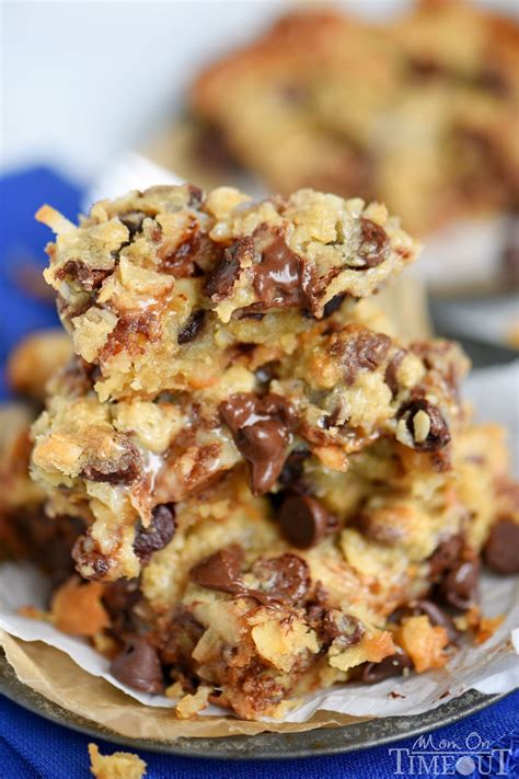 Coconut Toffee Chocolate Chip Cookie Bars Recipe Choc Chip Cookies