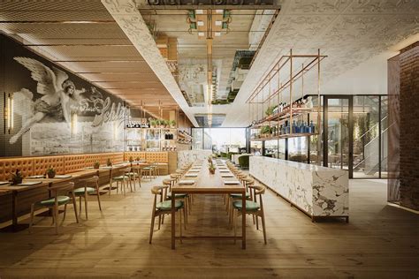 Architectural Rendering Restaurant Renderings Designed By Gensler