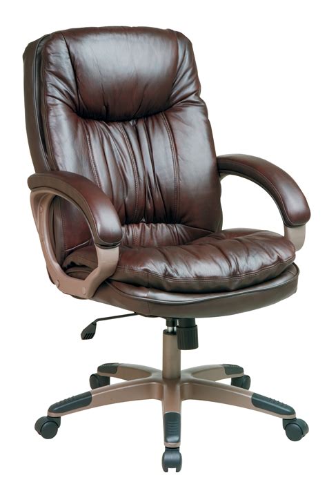 Office Star Executive Full Grain Leather Chair Bed Bath And Beyond