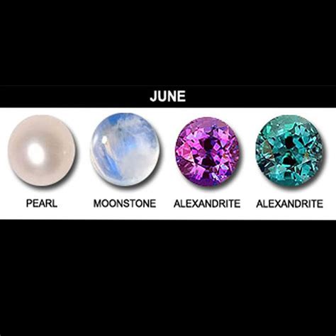 June Birthstones Pearl Alexandrite And Moonstone June Birth