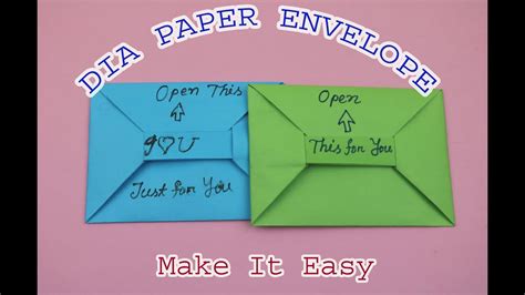 Diy Easy Origami Envelope Tutorialorigami Envelope Tutorial