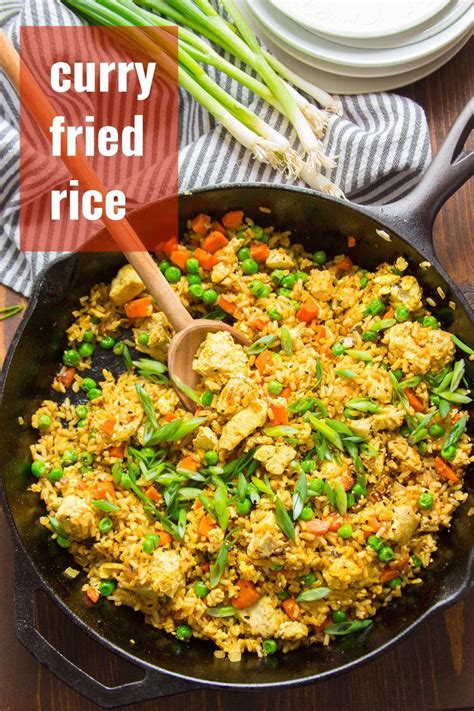 Curry Fried Rice Curry Fried Rice Vegan Dinner Recipes Easy Fried Rice