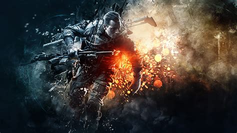 Picture Battlefield Battlefield 4 soldier Explosions vdeo 1920x1080