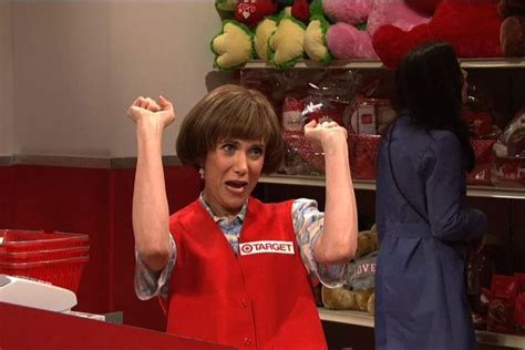 Kristen Wiig S Funniest Characters From Target Lady To Patty Hearst Photos Target Lady