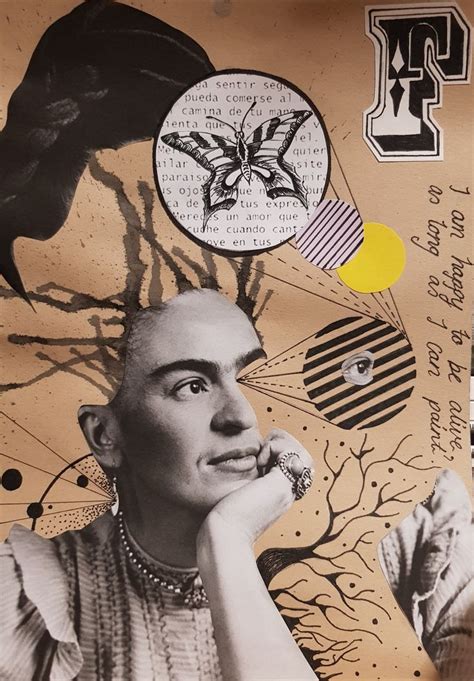 Mixed Media Frida Kahlo Collage Collage Art Art Journal Inspiration