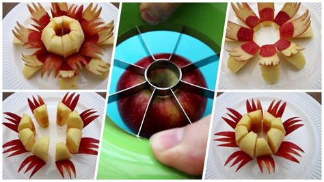Simple Fruit Carving Ideas Fruit Carving Apple Step By Step Youtube
