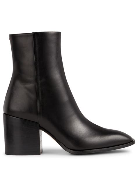 Aeyde Leandra Leather Heeled Ankle Boots Holt Renfrew Canada