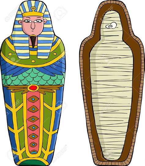Mummy Egyptian Tomb Clipart Image 22555