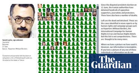 Your Contributions To Our Search For Irans Dead And Detained Iran The Guardian