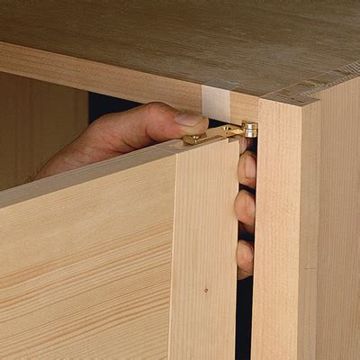 It is completely concealed when the door is closed. How to Make a Simple Jig for Offset Knife Hinges ...