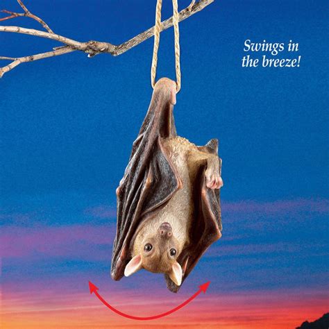 2789 Halloween Hanging Bat Scary Realistic Decoration Spooky Props