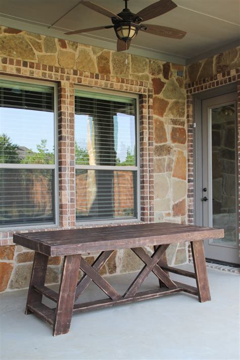 Choose the best outdoor paint and weather resistant stain you. DIY Outdoor Table for $65! - Shanty 2 Chic