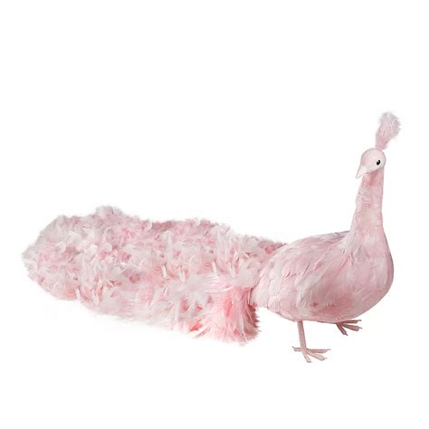 Allstate 55 Life Size Pink Peacock With Closed Tail Feathers