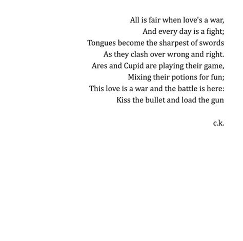 Love Is Like War Poem My Best Friends