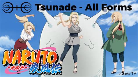 Tsunade All Forms And Character Growth Youtube