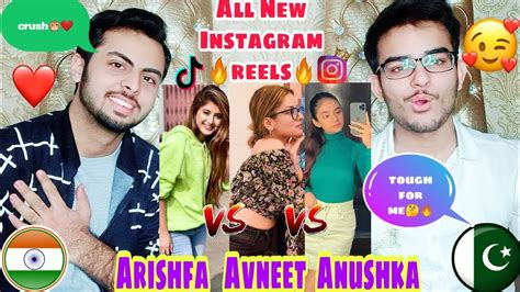 Pakistani Reaction On Arishfa Khan Vs Avneet Kaur Vs Anushka Sen Latest Instagram Reels Moj