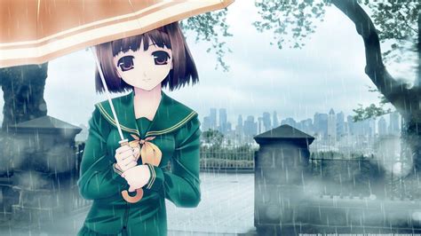 Anime Sad Girl Scenery Rain Wallpapers Wallpaper Cave