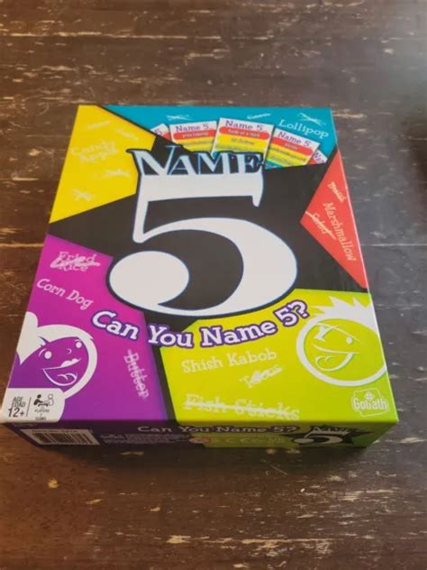 Name 5 Board Game Can You Name 5 Endless Games New Unsealed 500