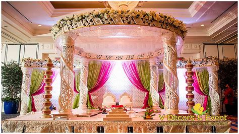 engagement Decorations | Indian wedding decorations, Wedding stage decorations, Wedding hall ...