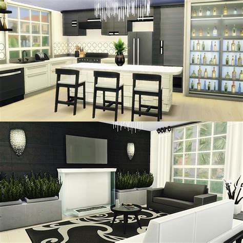 Modern Glam Kitchen And Living Room 🖤 This Is Part Of My Modern