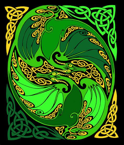 Celtic Dragon By Dragonfirelight On Deviantart