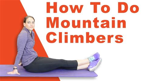 How To Do Mountain Climbers Exercise For Beginners Youtube