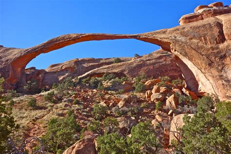 Earthline The American West Arches National Park Landscape Arch And Double O Arch Via The