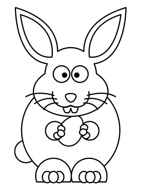 Coloriage Lapin de Pâques  20 coloriages à imprimer gratuitement