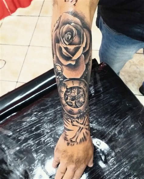 Rose And Clock Tattoo Ideas That Will Blow Your Mind Alexie