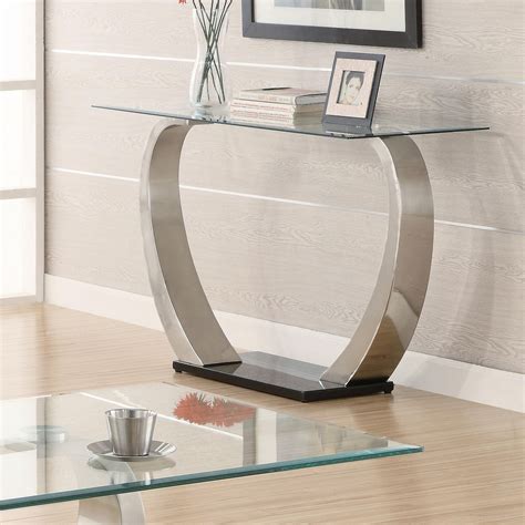 Metal Sofa Table With Glass Top Ideas On Foter