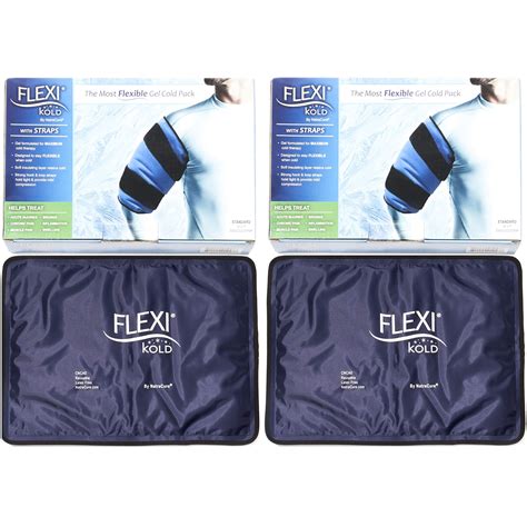 Flexikold Gel Ice Pack Circles Wstraps 4 Pack Reusable Round Cold