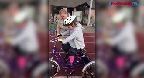 Inspirational Schoolgirl 8 Who Lost Both Her Legs To Meningitis Cycles For The First Time With