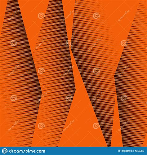 Bright Geometric Orange Black Grunge Halftone Pattern Soft Dynamic