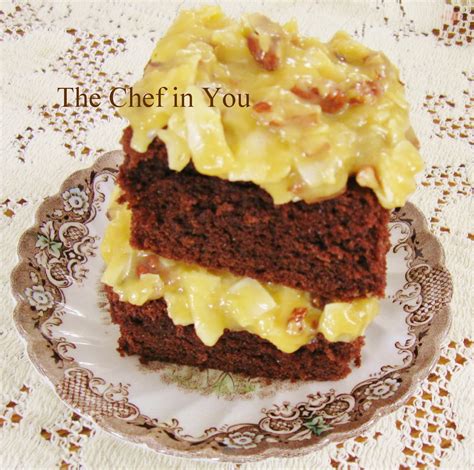My best tips on thickening german chocolate frosting. The Chef In You and More: Favorite Chocolate Cake/German ...