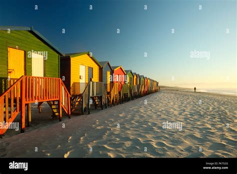Beach Huts At Muizenberg Western Cape South Africa Stock Photo Alamy