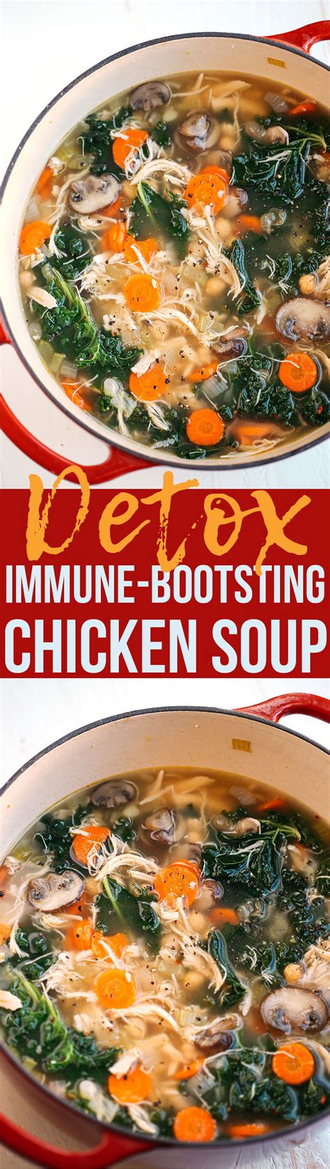 I've included a wide variety of vegetables in this soup recipe to help you get a good quantity of nutrients in your day! Detox Immune-Boosting Chicken Soup - Eat Yourself Skinny