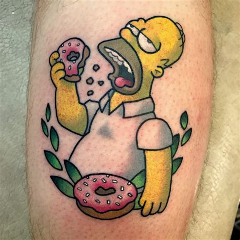 Homer Simpson Tattoo By Aatu Fattattoo Tatuagem Old School Tatuagem