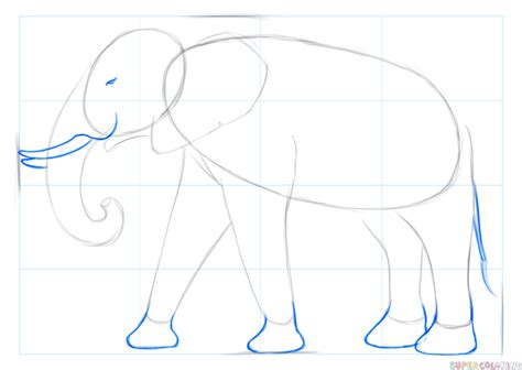 Elefant Malen Einfach : Elefanten Zeichnen Lernen Schritt Fur Schritt