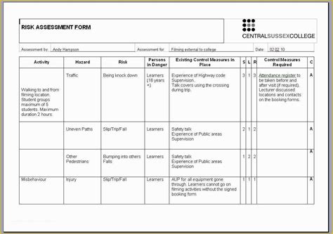 Free Office Risk Assessment Template Printable Templates My Xxx Hot Girl