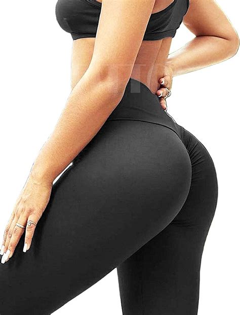 Fittoo Womens Butt Lift Ruched Yoga Pants Sport Pants Workout Leggings