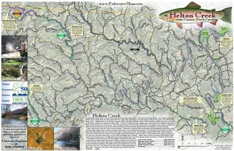 Helton Creek Fishing Map Ashe County Nc