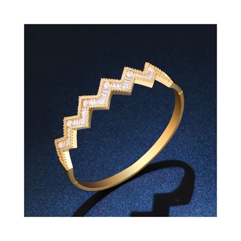 Ocesrio Women Bracelet Luxury Jewelry Bridal Wedding Bangles Crystal Silver Copper Brt A97 Metal