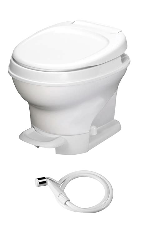 Thetford Aqua Magic V Rv Toilet Pedal Flush W Hand Sprayer Low White