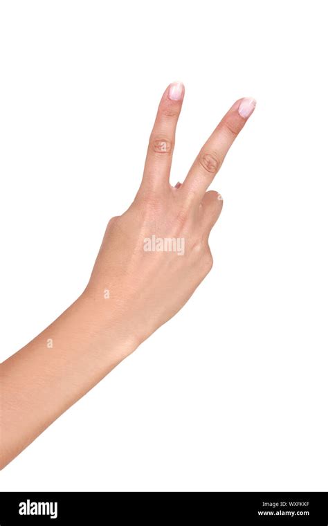 Hand Gesture V Swearing Fingers Cut Out Stock Images And Pictures Alamy