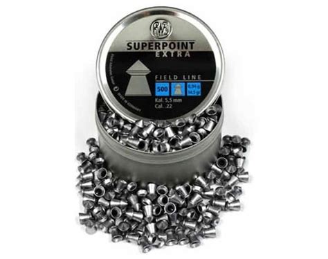 Rws Superpoint Extra 22 55mm Qty 500 Pointed Pellets For Air Gun