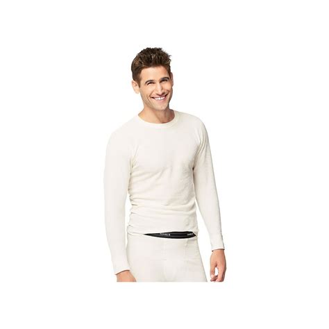 Hanes Hanes Mens Thermal Long Sleeve Crewneck T Shirt Style 14600