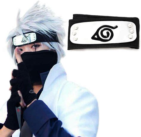 Us Naruto Shippuden Hidden Leaf Village Black Ninja Cosplay Headband