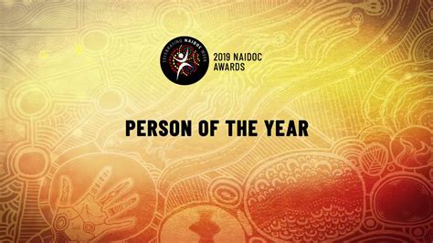 Winner Of The 2019 Naidoc Person Of The Year Award Is Dean Duncan