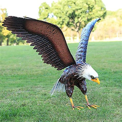 Wholesale Kircust Metal Bald Eagle Garden Statue And Sculpture